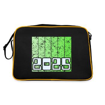Année 2025 - Sac Retro - noir/or - Dos