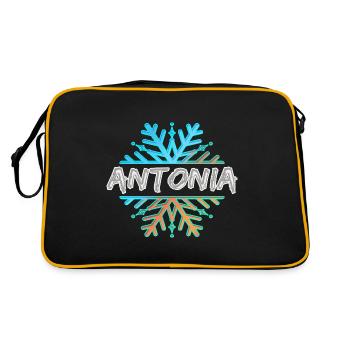 Antonia - Retro Bag - black/gold - Back