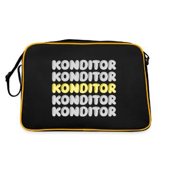 Confiseur - Sac Retro - noir/or - Dos