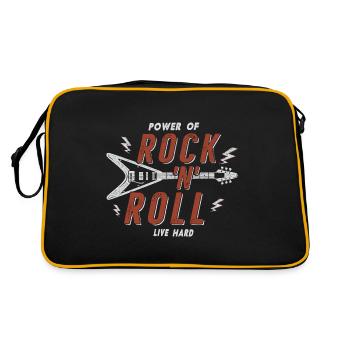 Rock And Roll - Retro Bag - black/gold - Back