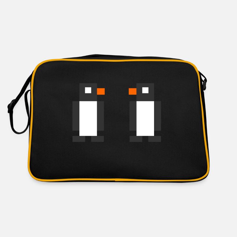 Digitale Pinguine Retro Tasche