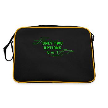 computer science - Retro Bag - black/gold - Back