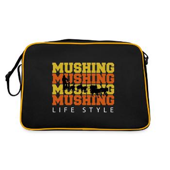 mushing life style - Retro Bag - black/gold - Back