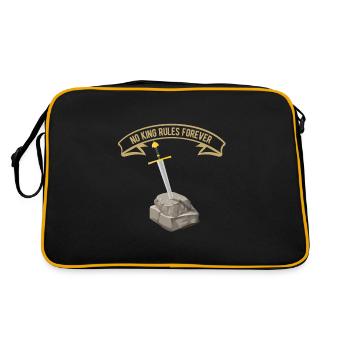 Aucun roi ne règle pour toujours - Sac Retro - noir/or - Dos