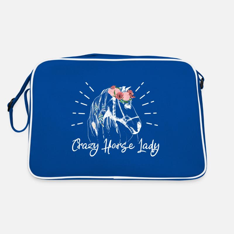 Dame folle et chevaux Sac Retro