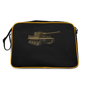 Tank tank - Retro Tasche - Schwarz/Gold - Hinten