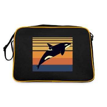 killer whale - Retro Bag - black/gold - Back