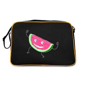 Melon Melon watermelon - Retro Bag - black/gold - Back