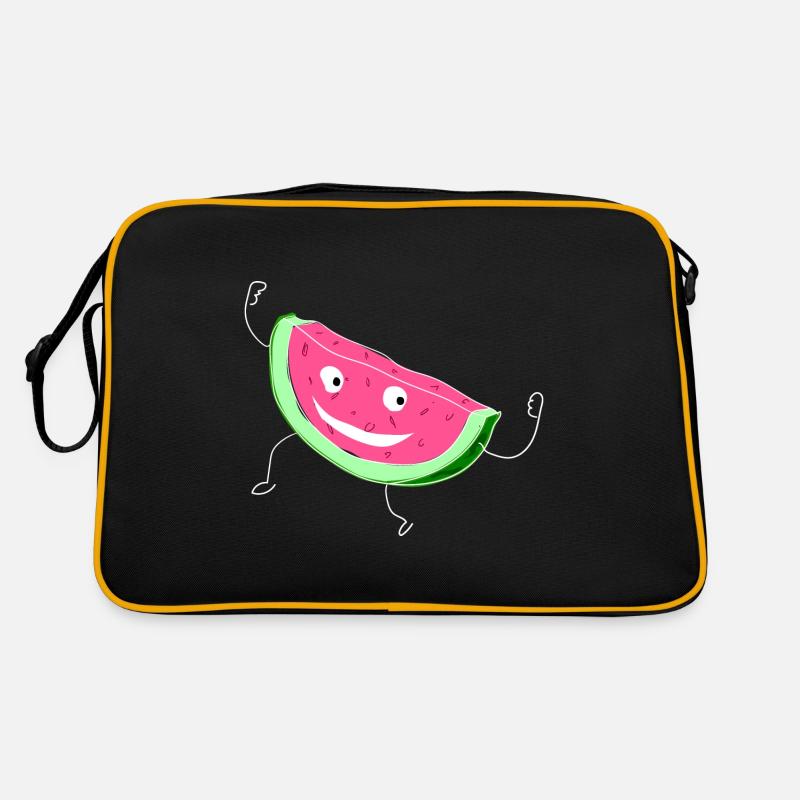 Melone Melonen Wassermelone Retro Tasche