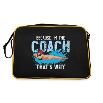 Schwimm-Training Design für einen Schwimm-Trainer - Sac Retro - noir/or - Dos