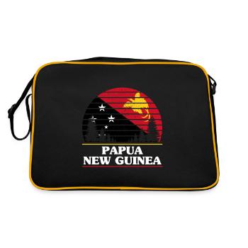 Papouasie-Nouvelle-Guinée - Sac Retro - noir/or - Dos