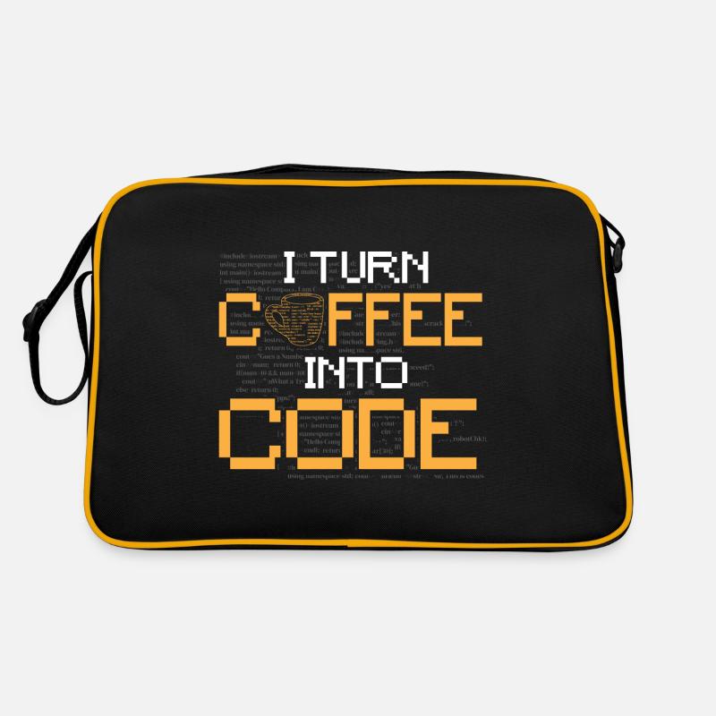 Je transforme le café en code - Logiciel de programmation Sac Retro