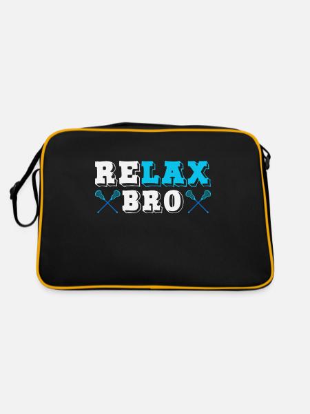 Joueur de crosse Realx Bro - Sac Retro - noir/or - Dos
