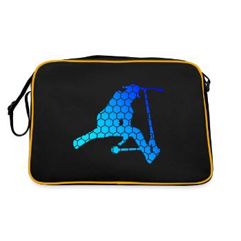Pédale Scooter Stunt Roller Scooter Stunt Scooter - Sac Retro - noir/or - Dos