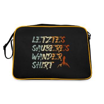 Last Clean Hiking Shirt Hiker Hiking - Retro Bag - black/gold - Back