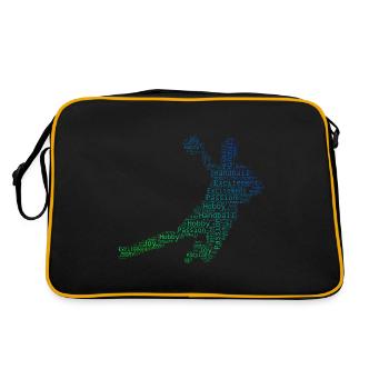 Handball Handball Handball Handball Féminin - Sac Retro - noir/or - Dos