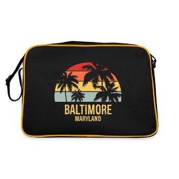 Baltimore - Retro Bag - black/gold - Back