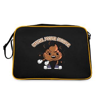 Official Pooper Scooper 17 - Retro Tasche - Schwarz/Gold - Hinten