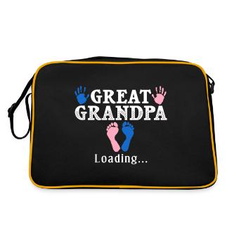 arrière-grand-père grand-père arrière-grands-parents grand-père - Sac Retro - noir/or - Dos