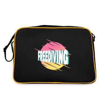 Freediving Freediving Freediving Diving - Retro Bag - black/gold - Back
