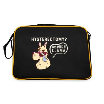Hysterectomy No Probllama Uterus Removal Surgery - Retro Tasche - Schwarz/Gold - Hinten