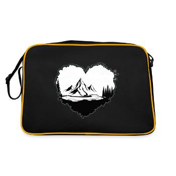 Mountain hiking Mountain air servus alpin Mountaineer - Retro Bag - black/gold - Back