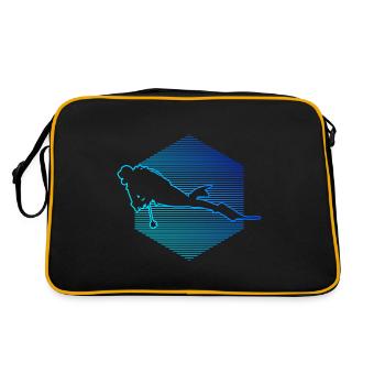 Scuba Diving Diving Diving Men Free Dive - Retro Bag - black/gold - Back