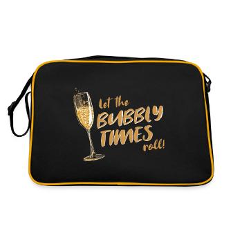 and Prosecco - Bubbly Times - Retro Bag - black/gold - Back