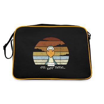 Rétro Cartoon Dodo ou pas Théâtre Wordplay - Sac Retro - noir/or - Dos