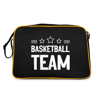 Équipe de basket-ball Mannschaft - Sac Retro - noir/or - Dos