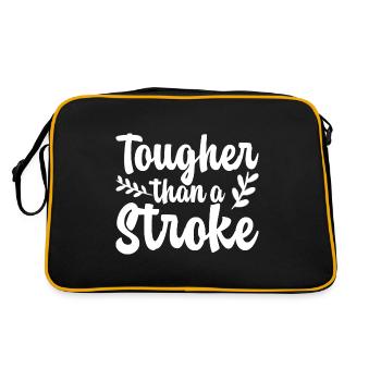 Tougher Than A Stroke 4 - Retro Bag - black/gold - Back
