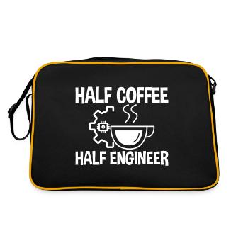 Half Coffee Half Engineer 2 - Retro Bag - black/gold - Back