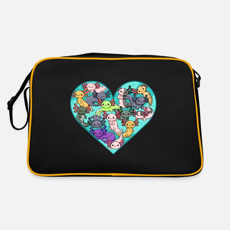 Toutes sortes d’axolotls design pour les fans d’axolotls Sac Retro