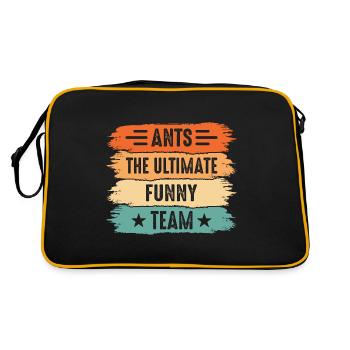 Les fourmis, l'équipe amusante ultime - Sac Retro - noir/or - Dos