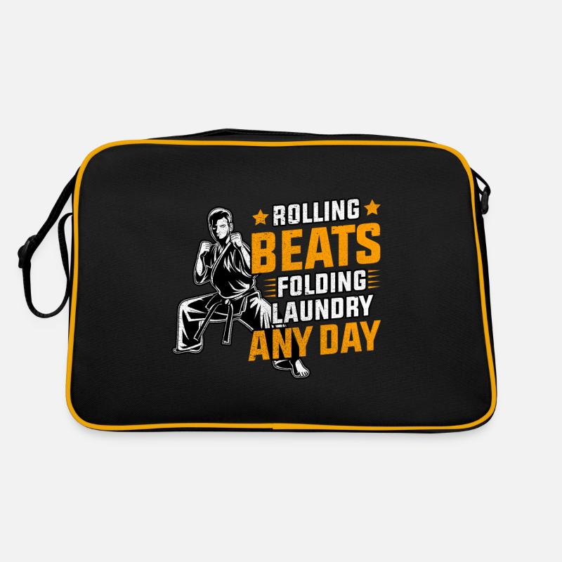 Rolling beats folding laundry any day Retro Tasche