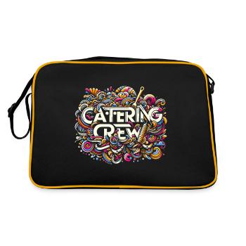 Catering Crew 7 - Retro Bag - black/gold - Back