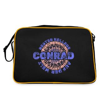 Conrad as a first name - Retro Bag - black/gold - Back