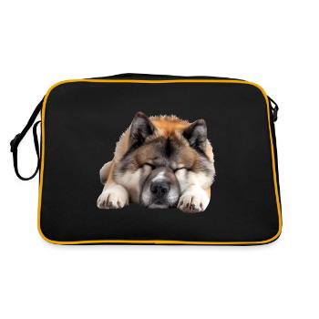 Akita - Retro Bag - black/gold - Back