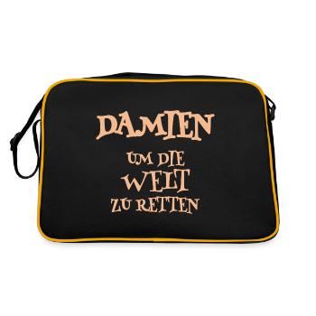 Damien en tant qu’assistant - Sac Retro - noir/or - Dos