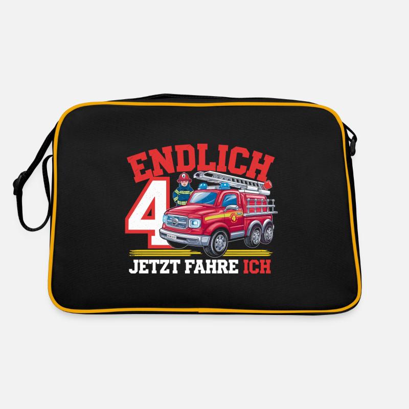 Finally 4 Now I Drive a Fire Engine Retro Bag