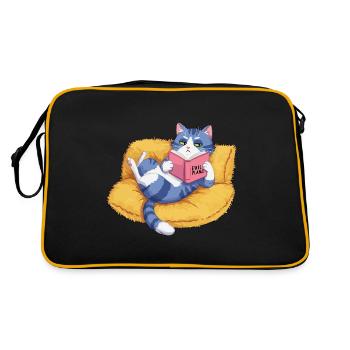 Chat maléfique - Sac Retro - noir/or - Dos