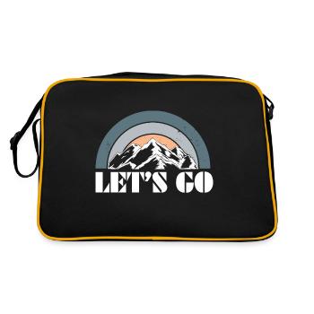 Allons faire une randonnée en montagne - Sac Retro - noir/or - Dos