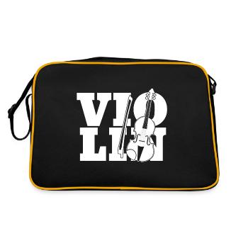 Violon violon violon joueur police - Sac Retro - noir/or - Dos