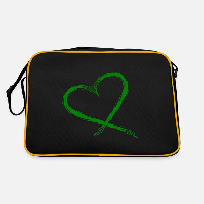 Heart design vector Retro Bag
