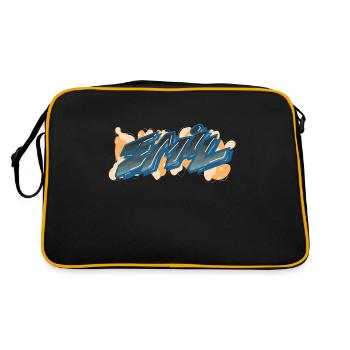 emil graffiti prénom - Sac Retro - noir/or - Dos