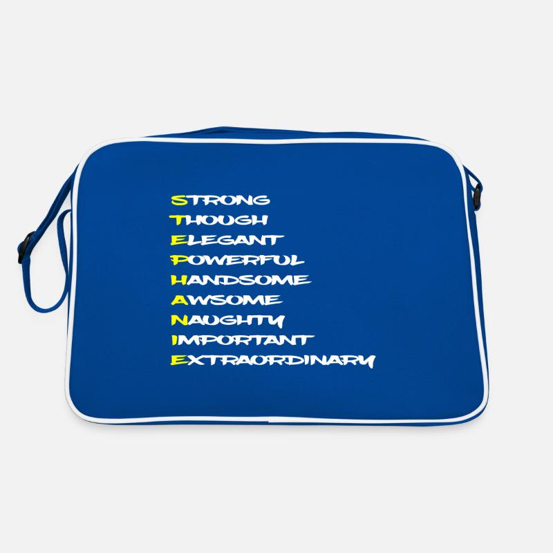 STEPHANIE first name from adjectives form character Retro Bag