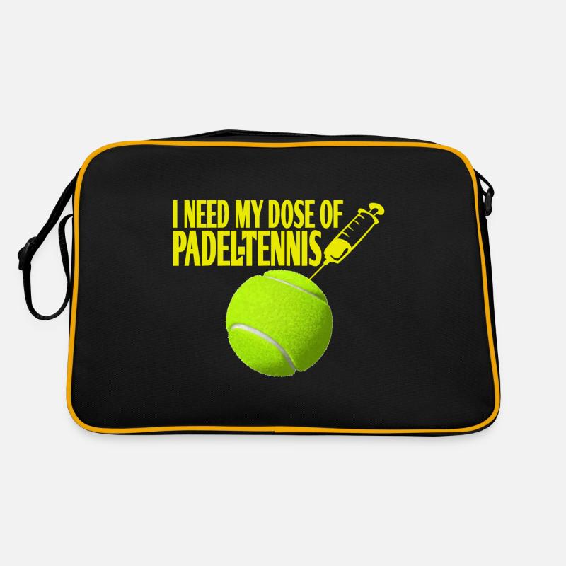 Padel Tennis Impfung Spritze Geschenkidee Retro Tasche