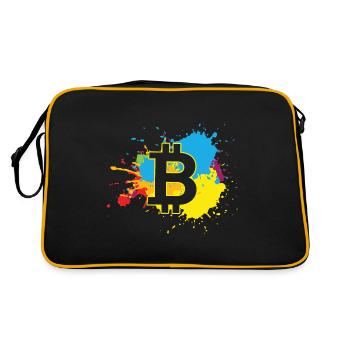 Bitcoin EauBTC Crypto Moon - Sac Retro - noir/or - Dos