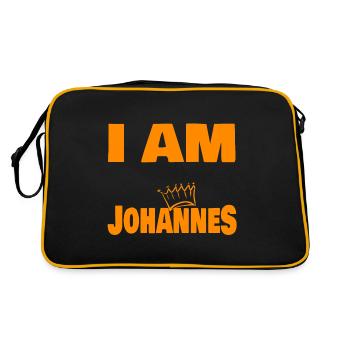 King John's name - Retro Bag - black/gold - Back