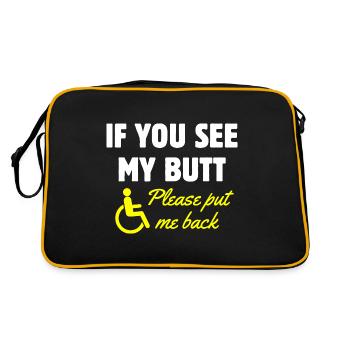 Fauteuil roulant Handicap Handicap Amputation Tr - Sac Retro - noir/or - Dos